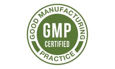 GMP certified quality assurance badge