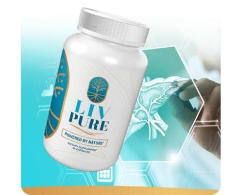 Liv Pure natural supplement bottle made in the USA for liver support and metabolic health